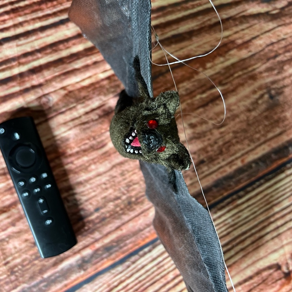 Spooky Black Bat Halloween Decor